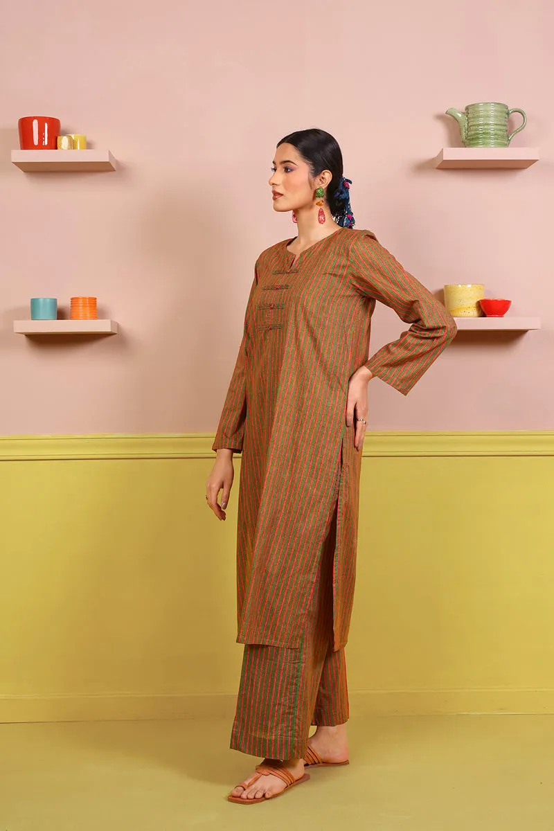 2-Piece Sujani Striped Set