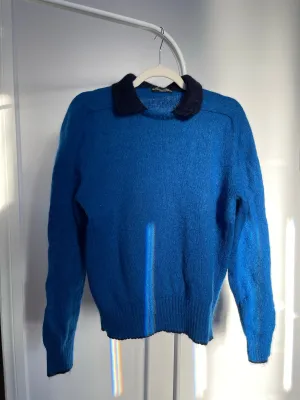 80s Antonio Pajares Collared Mohair Knit - L