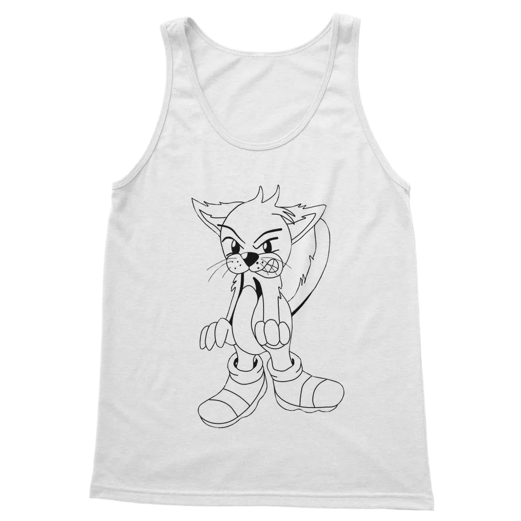 Angry Cat Classic Adult Vest Top