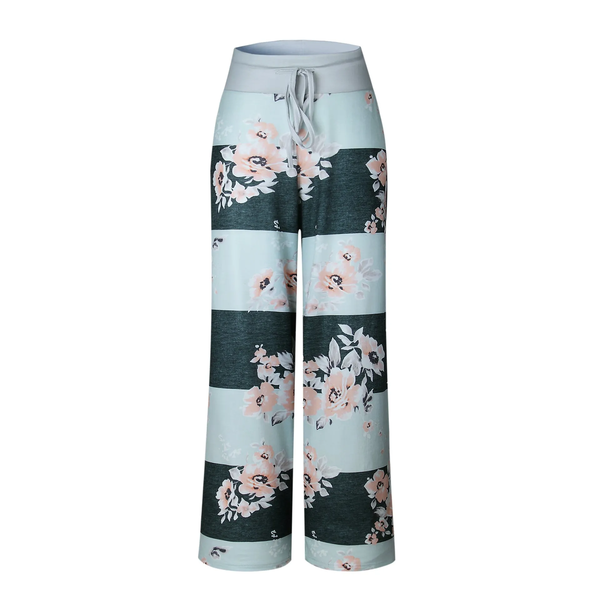 Block Floral Happy Pants