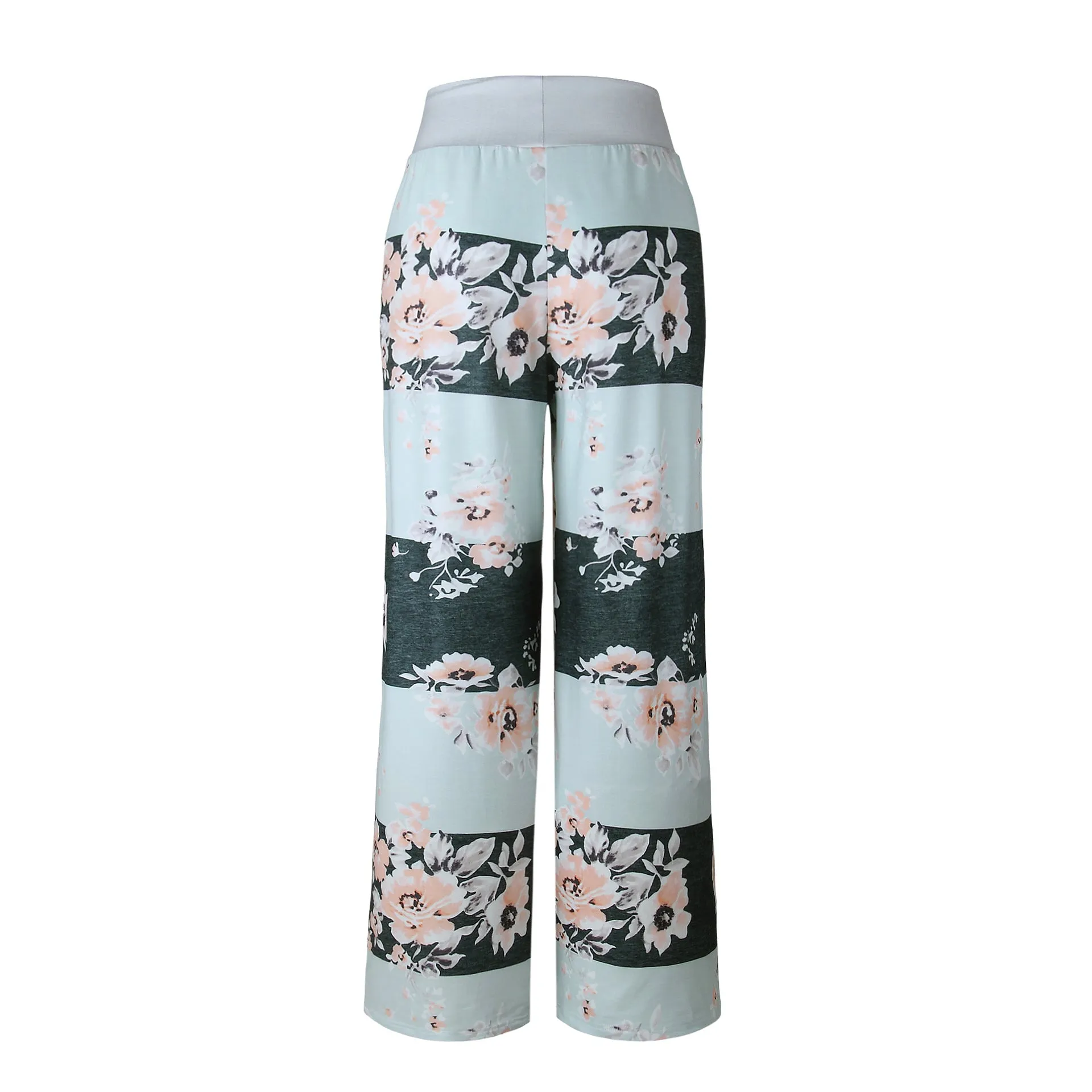 Block Floral Happy Pants