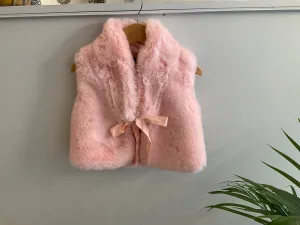 Bowtique London - Faux Fur Gilet - Pink