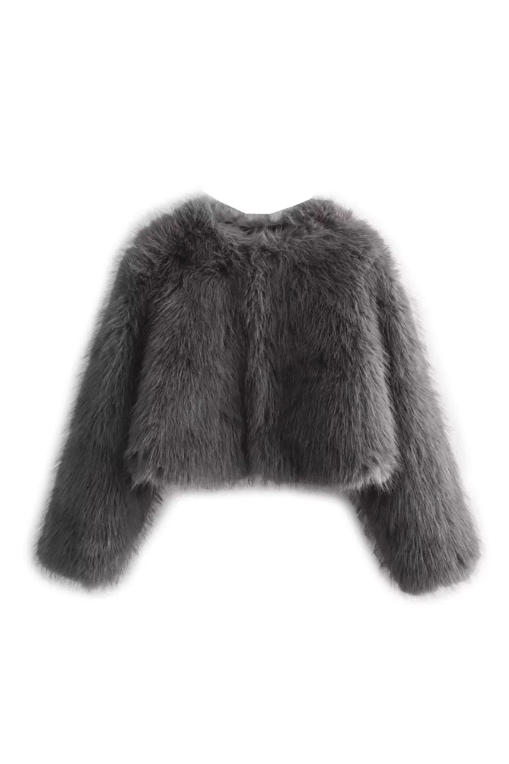 'Brittany'  Faux Fur-Effect Short Jacket