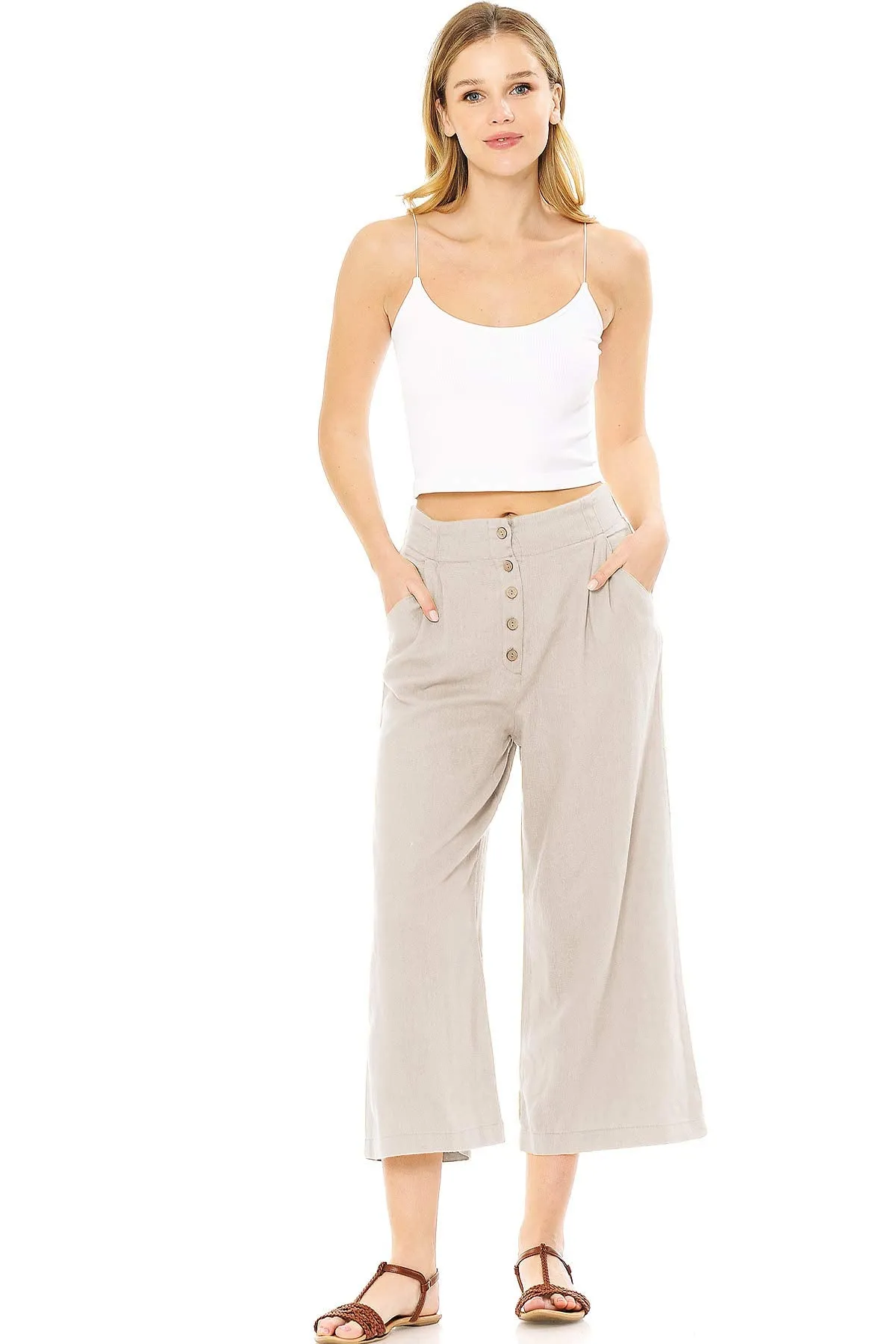 Cabana Linen Culottes