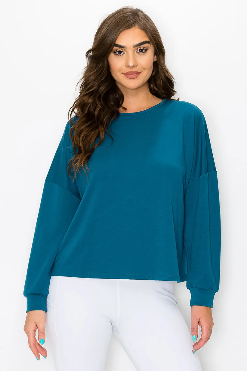 Cardio Cutout Open Back Long Sleeve Top