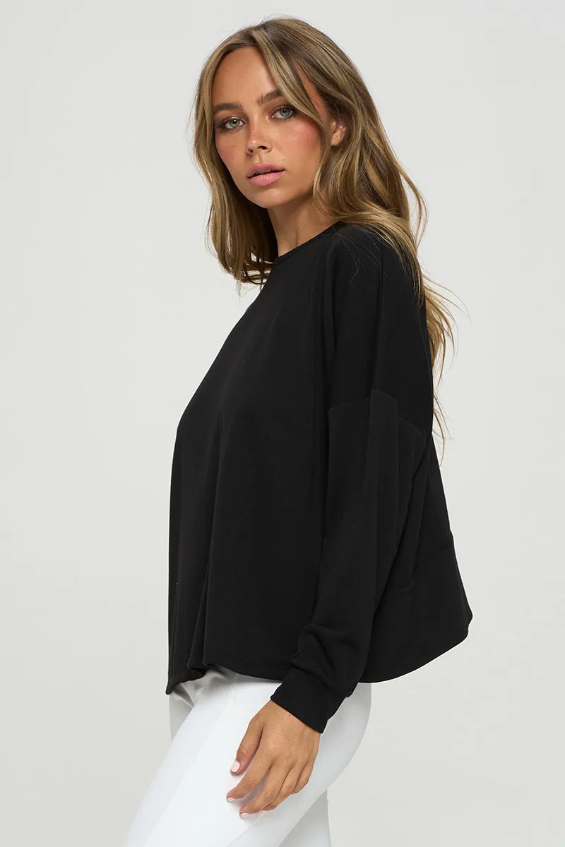 Cardio Cutout Open Back Long Sleeve Top