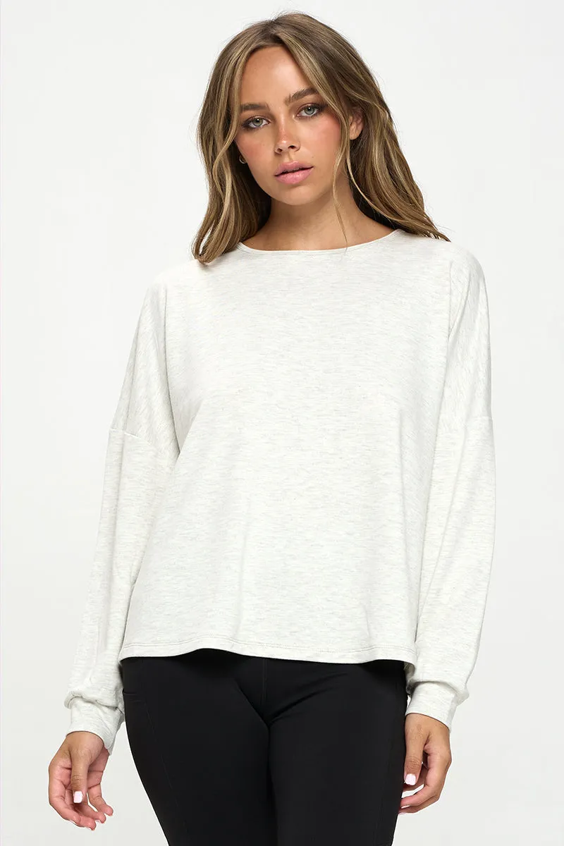 Cardio Cutout Open Back Long Sleeve Top