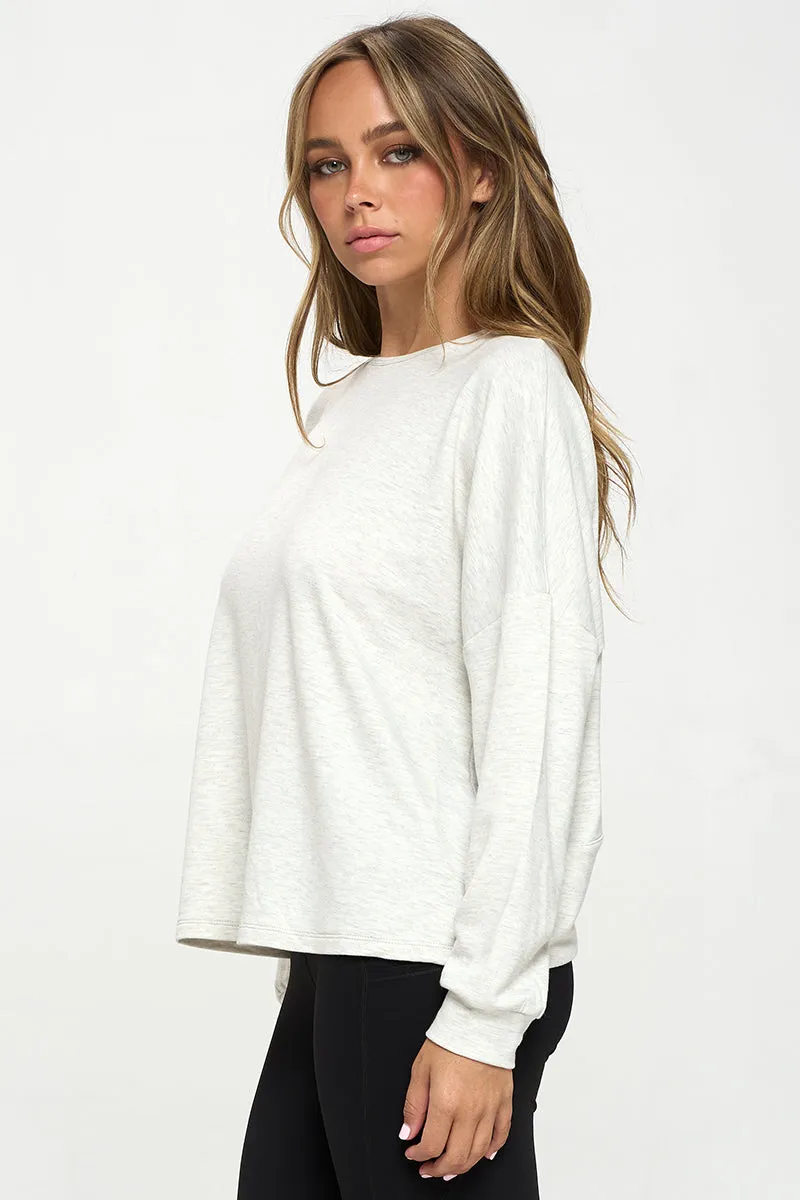 Cardio Cutout Open Back Long Sleeve Top