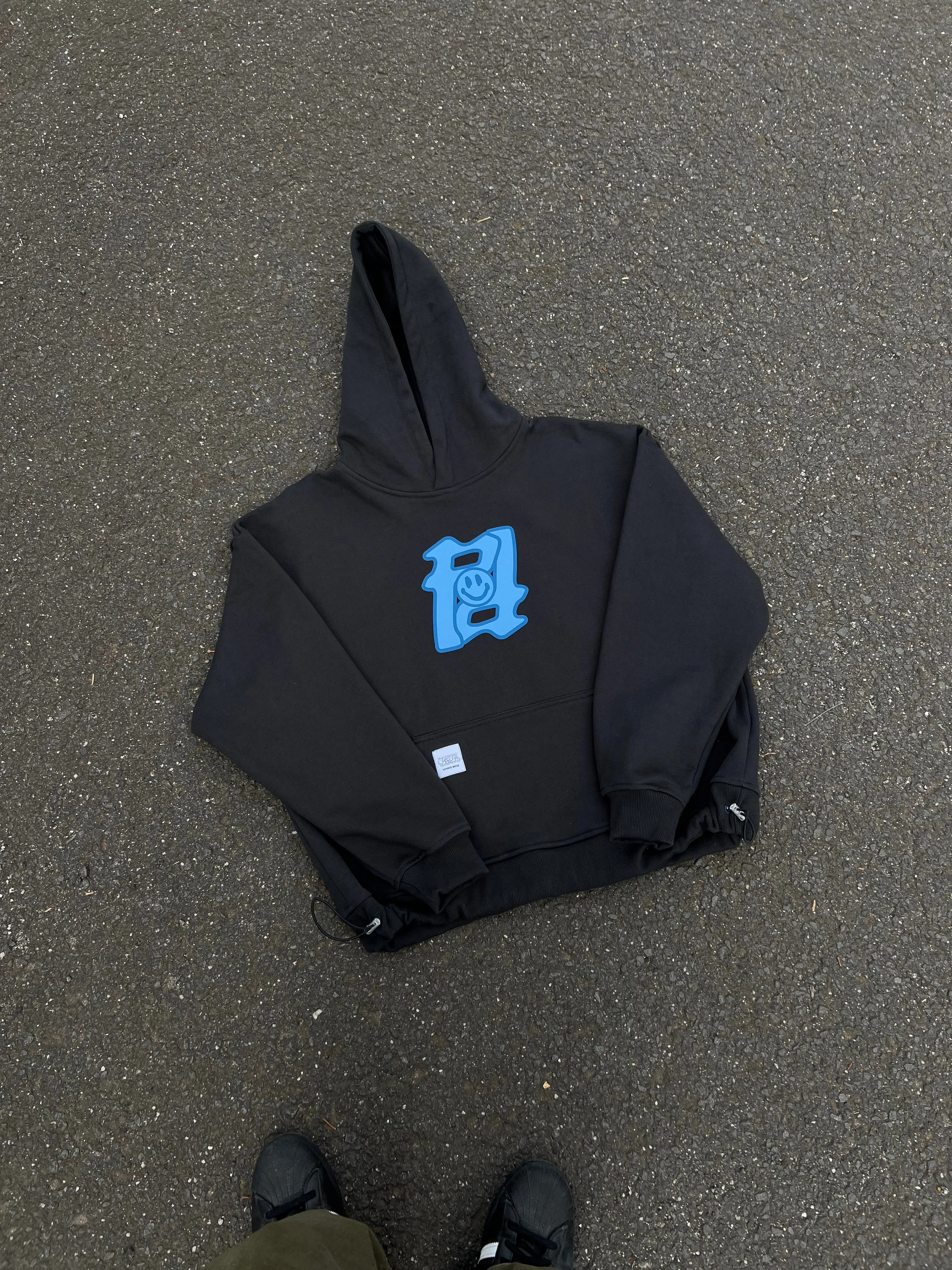 CHARCOAL/BLUE HOODIE