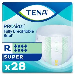 Culottes contre l'incontinence TENA® ProSkin™ Super, régulier, 40 po à 50 po vert - caisse de 56