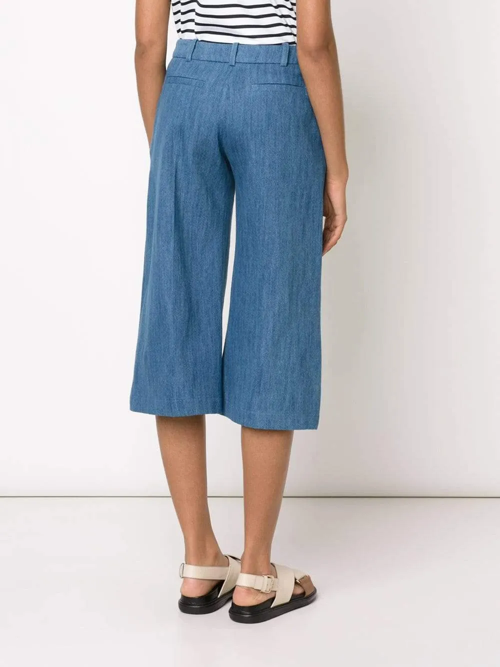 Denim Wash Culottes