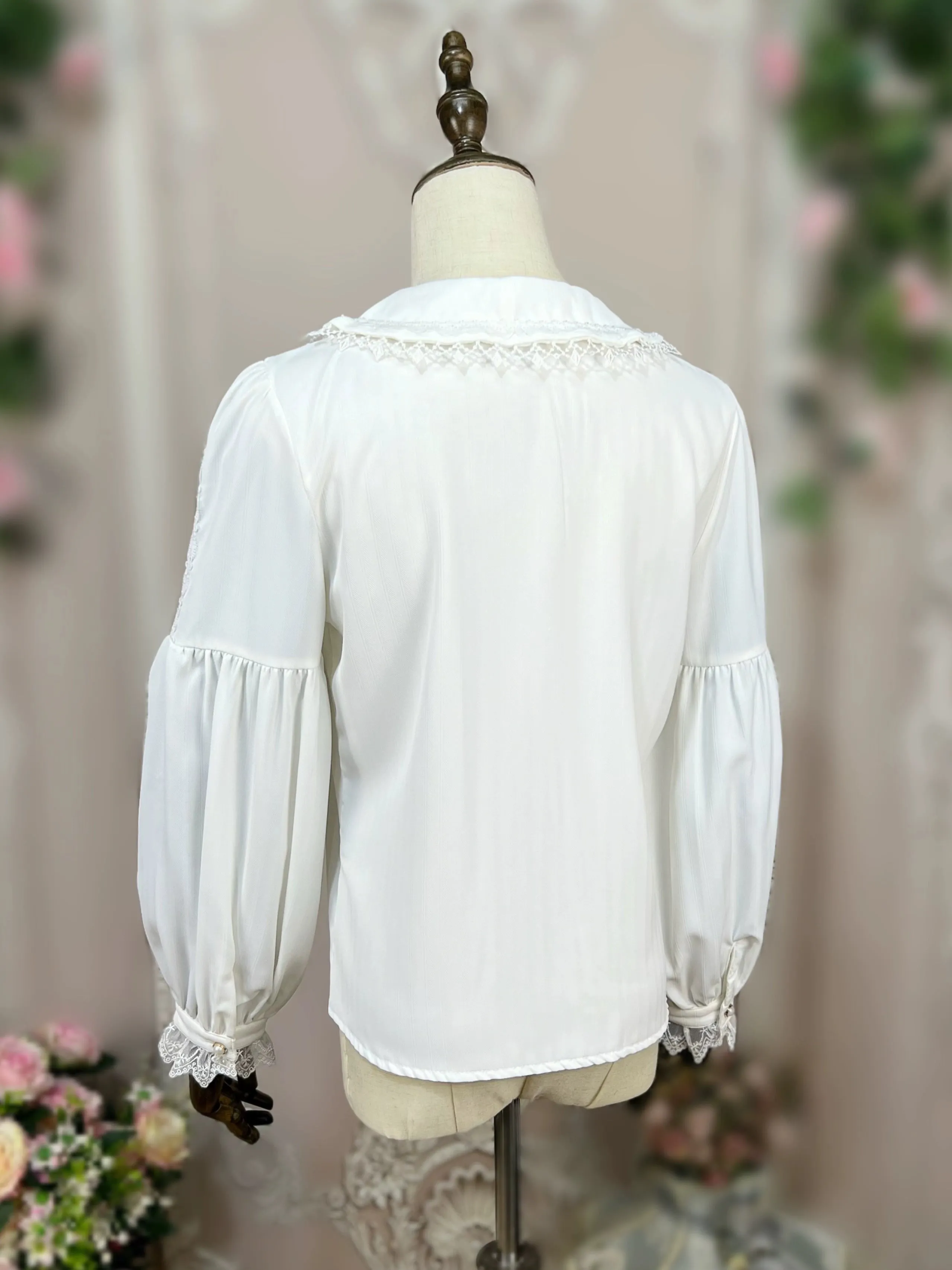 DMFS Lolita~Sweet Lolita Blouse Winter Doll Collar Shirt Long Sleeve Fit Top