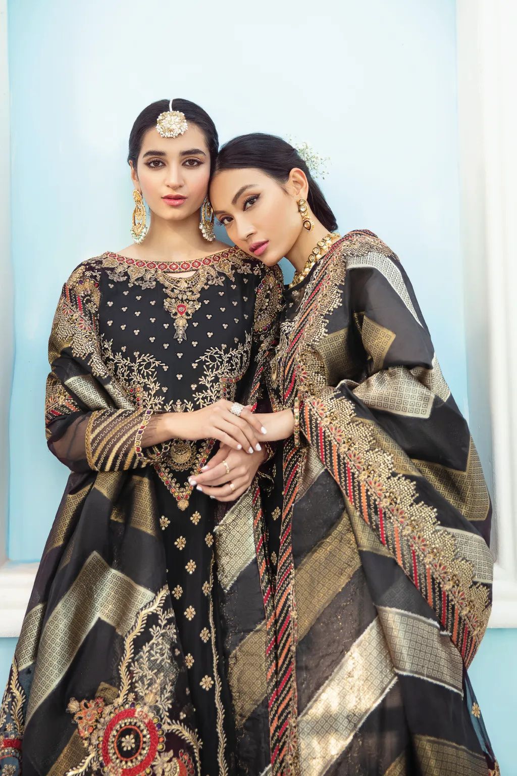 Fancy Black Salwar Kameez in Premium Chiffon #PF468