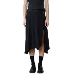 Front Slit Culottes in Black