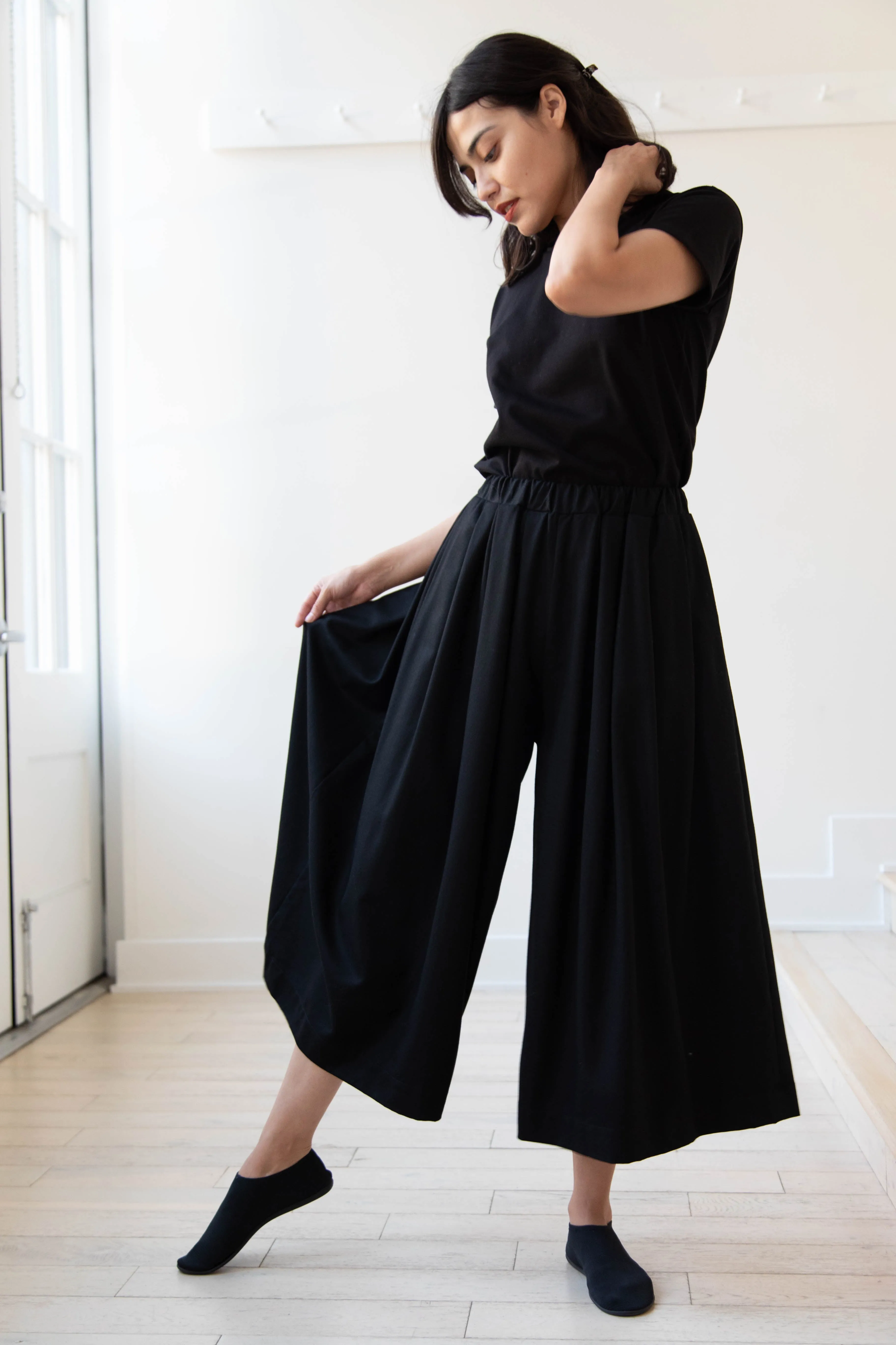 Gallego Desportes | Wool Culottes in Black