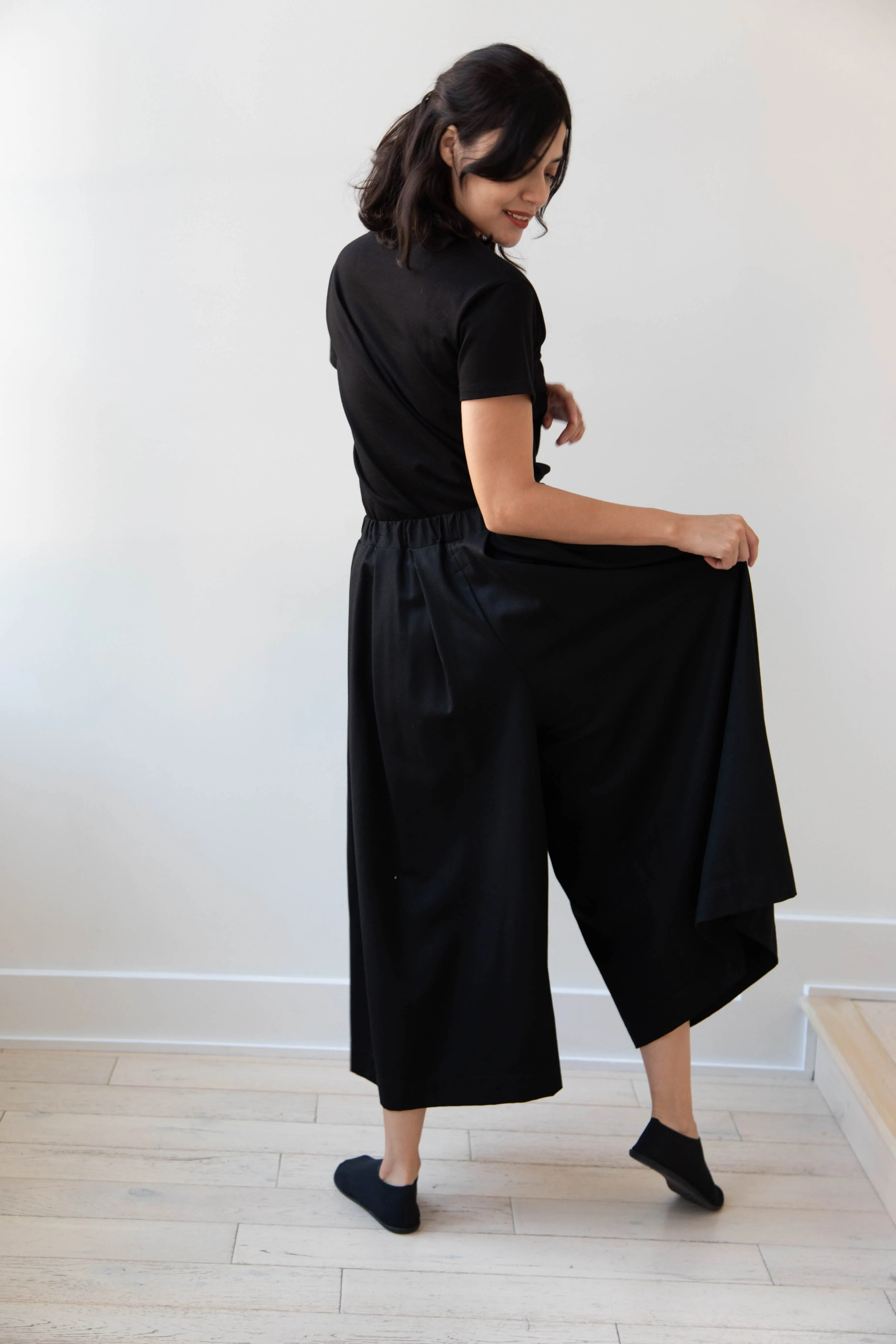 Gallego Desportes | Wool Culottes in Black