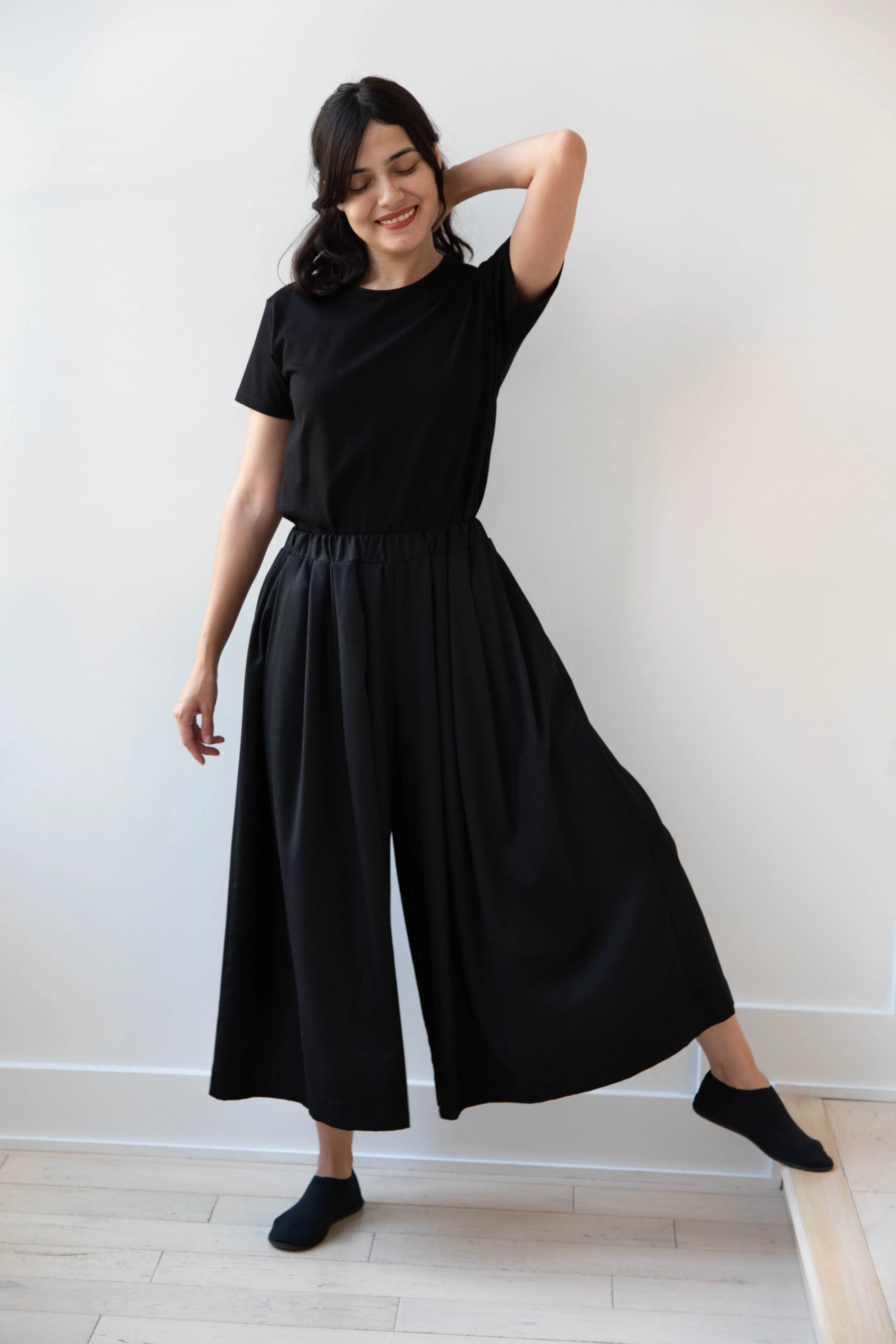 Gallego Desportes | Wool Culottes in Black