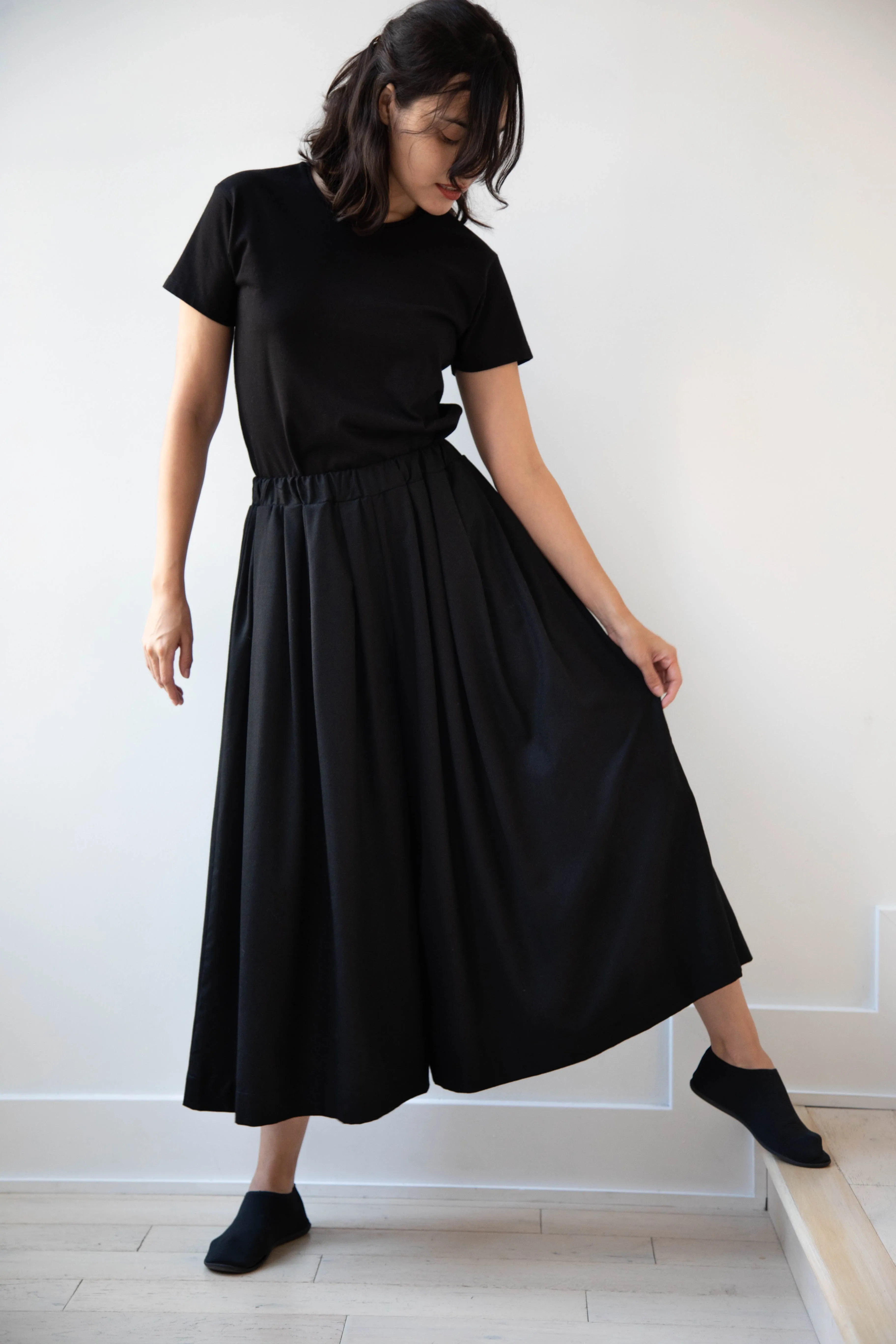 Gallego Desportes | Wool Culottes in Black