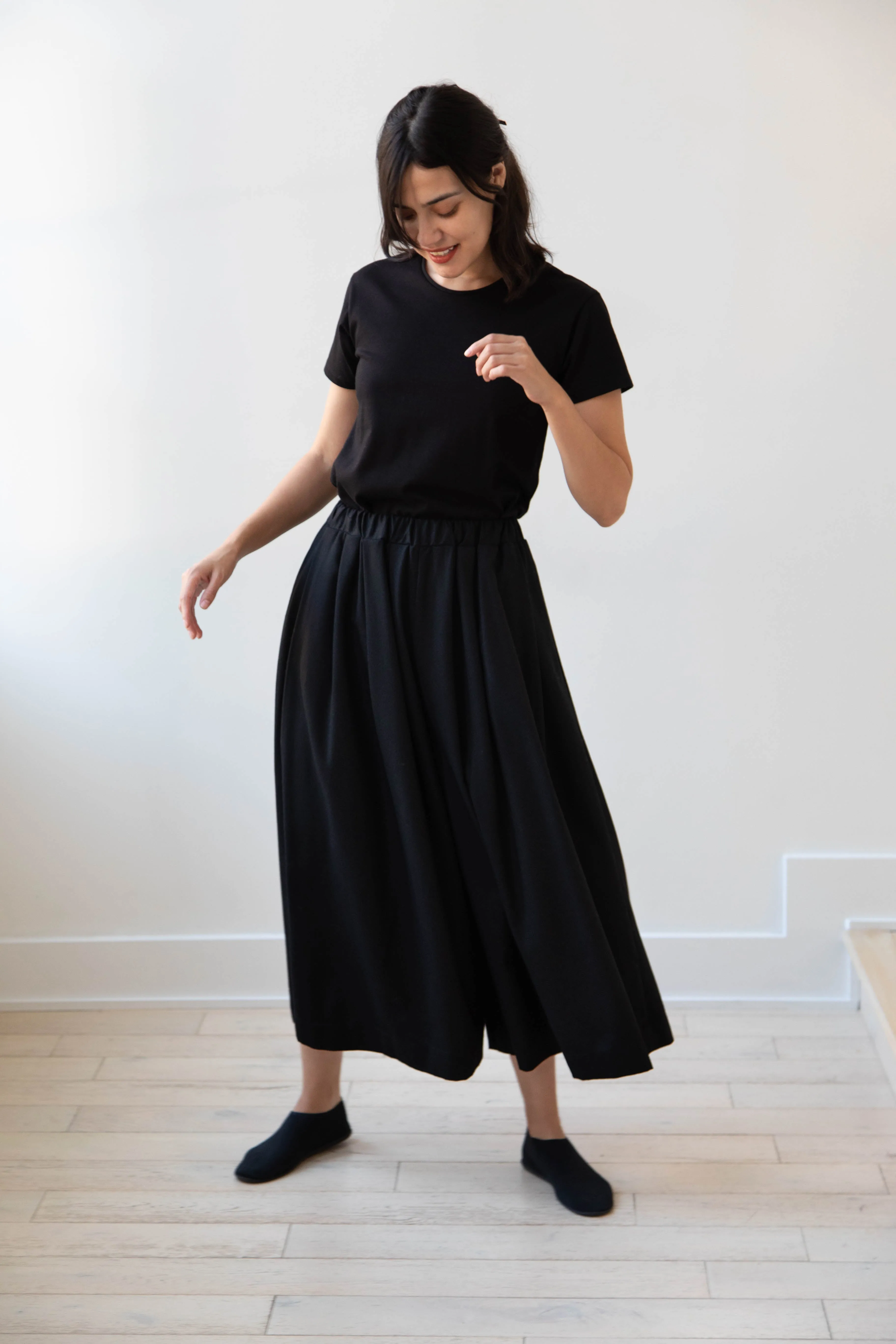 Gallego Desportes | Wool Culottes in Black