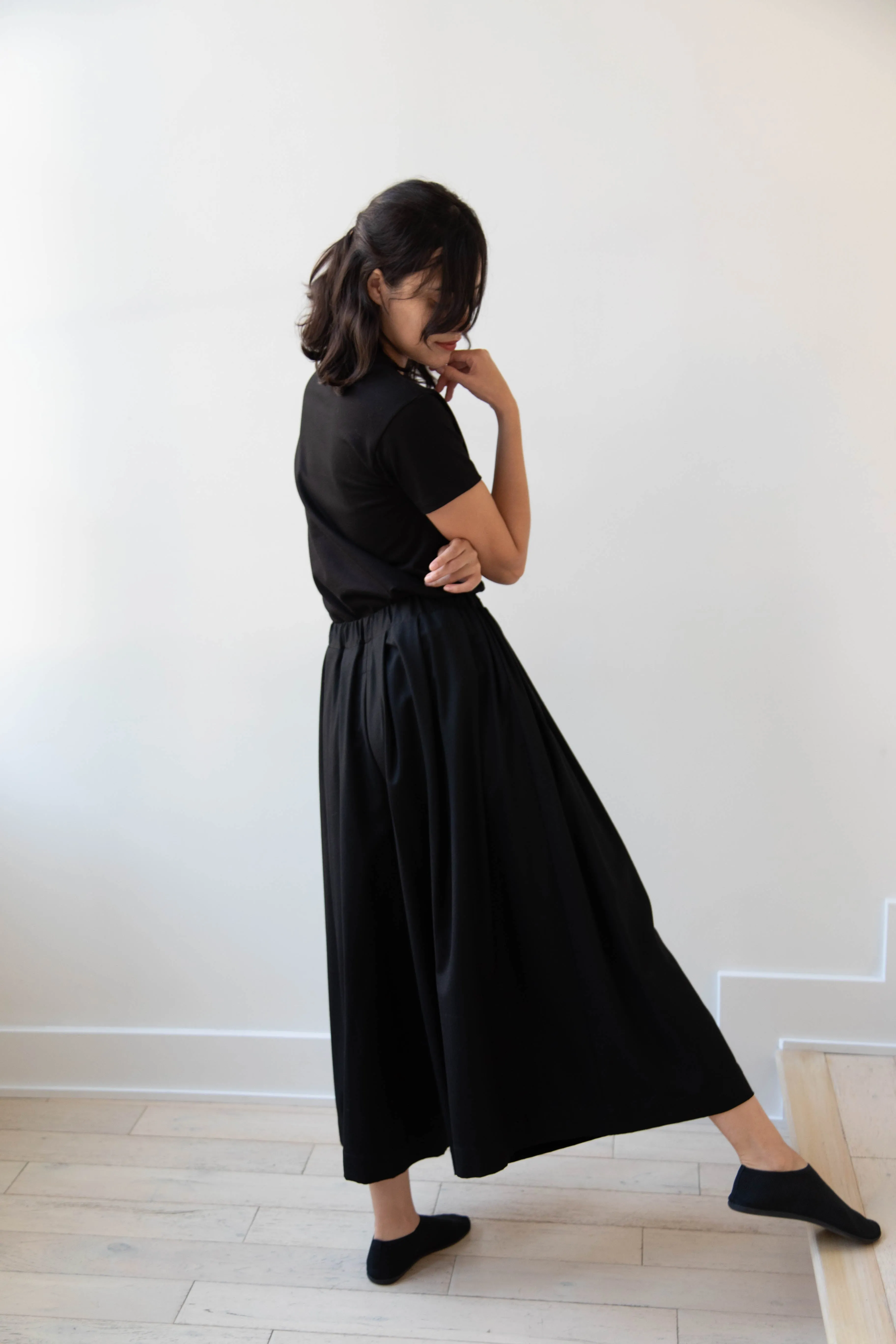 Gallego Desportes | Wool Culottes in Black