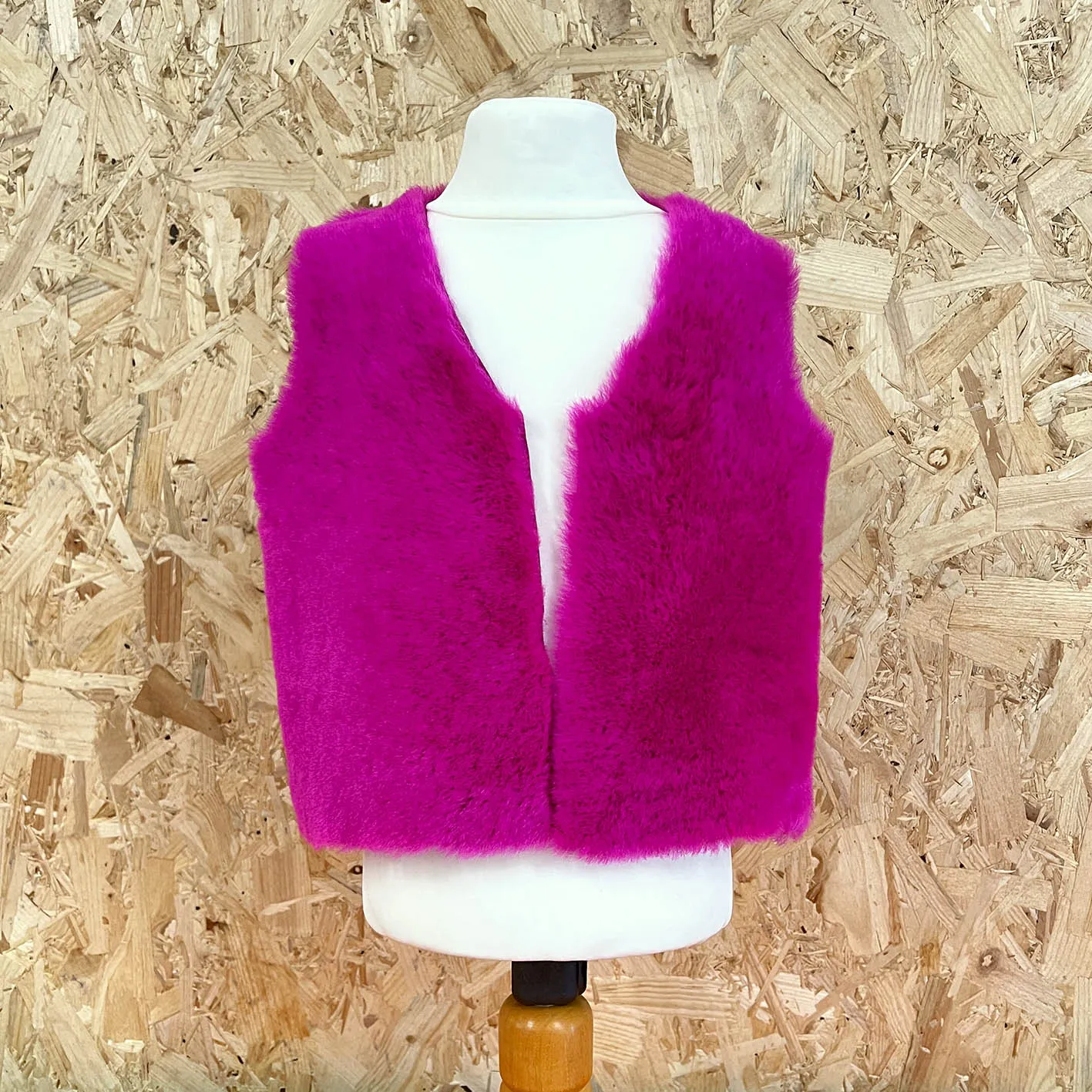 GAMZI KIDS' REVERSIBLE GILET / FUCHSIA