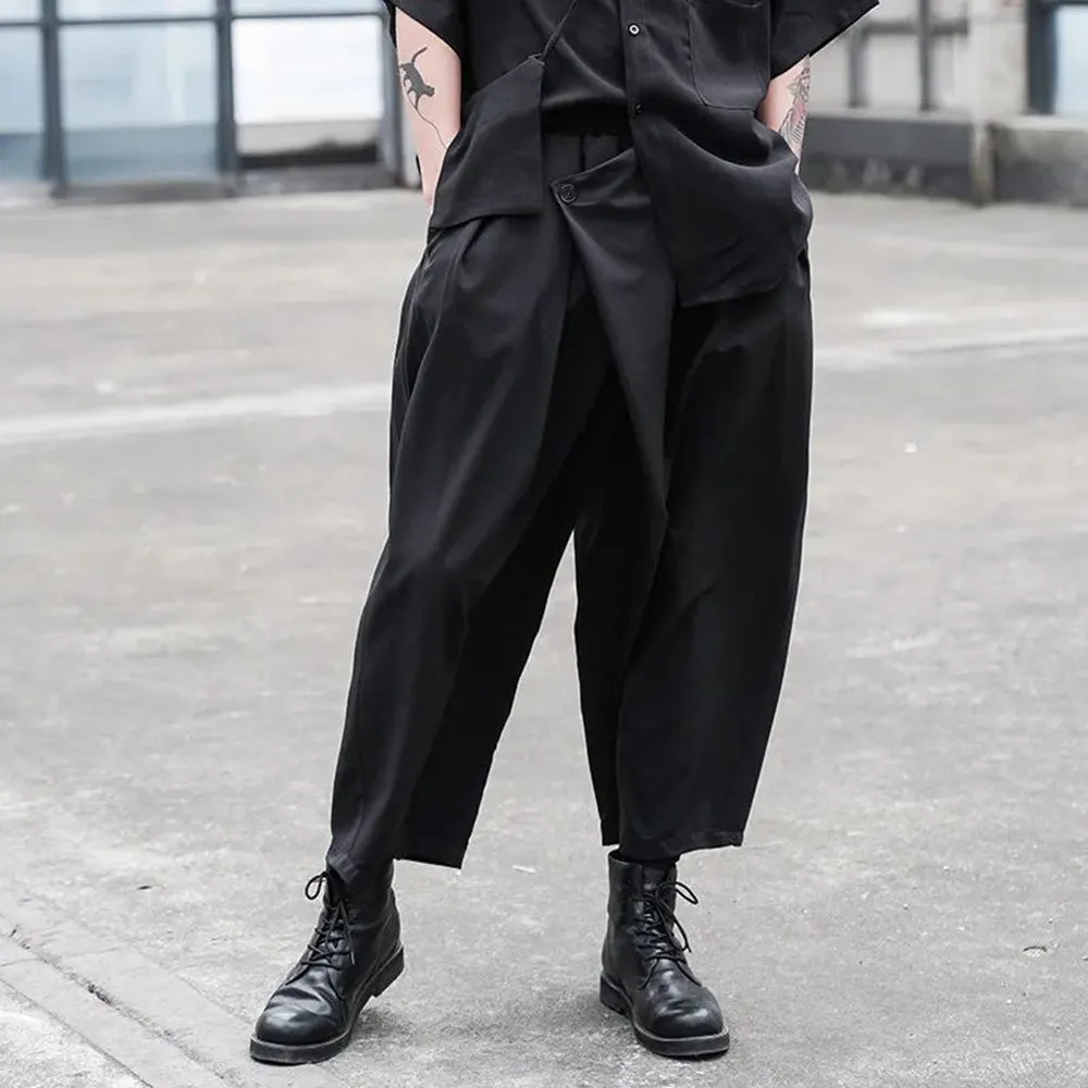 Gothic Y2k  Irregular Japanese Harajuku Culottes