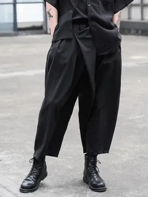 Gothic Y2k  Irregular Japanese Harajuku Culottes