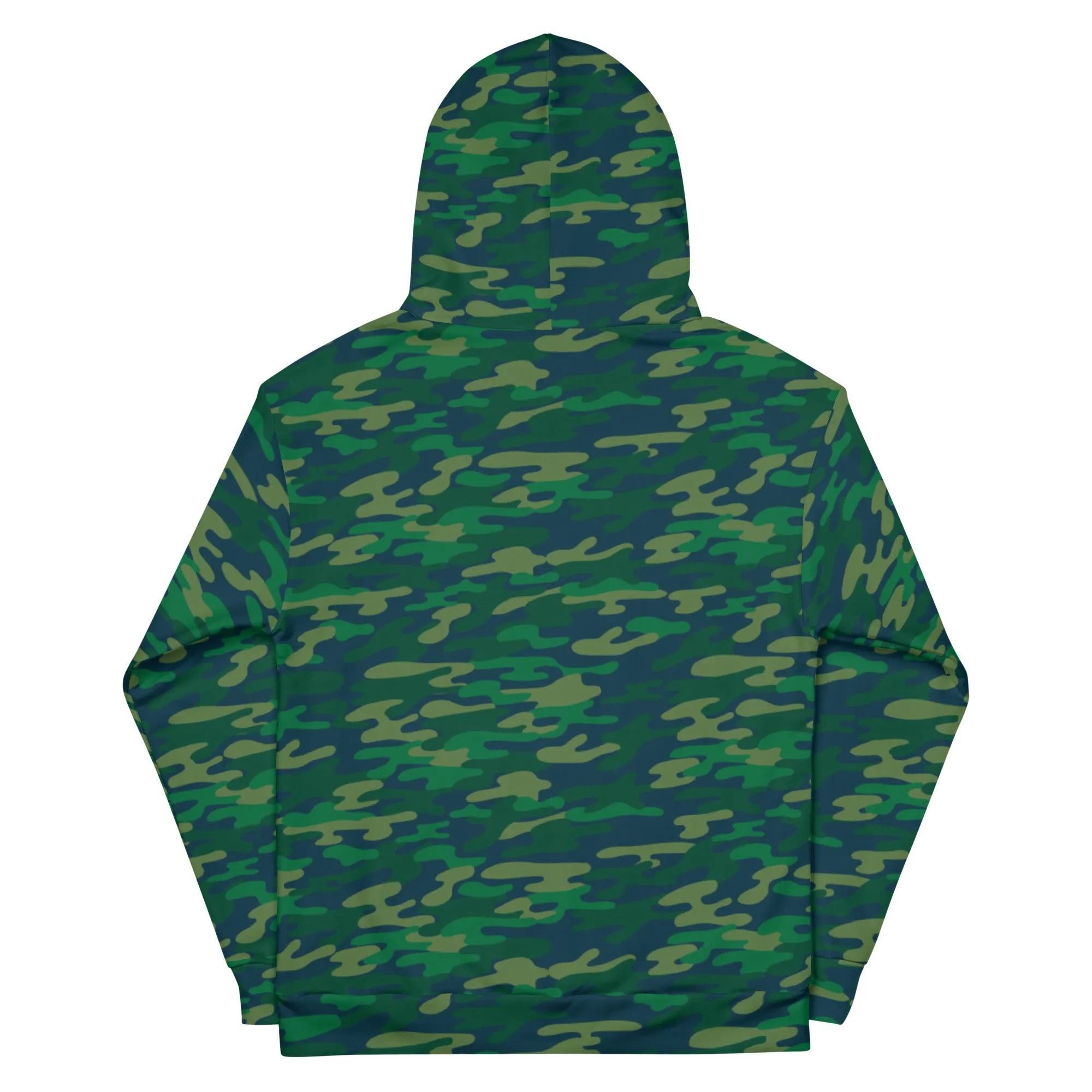 Green Camouflaged Print Unisex Hoodie, Camouflaged Army Military Print Best Men's or Women's Hoodies - Made in USA/EU/MX