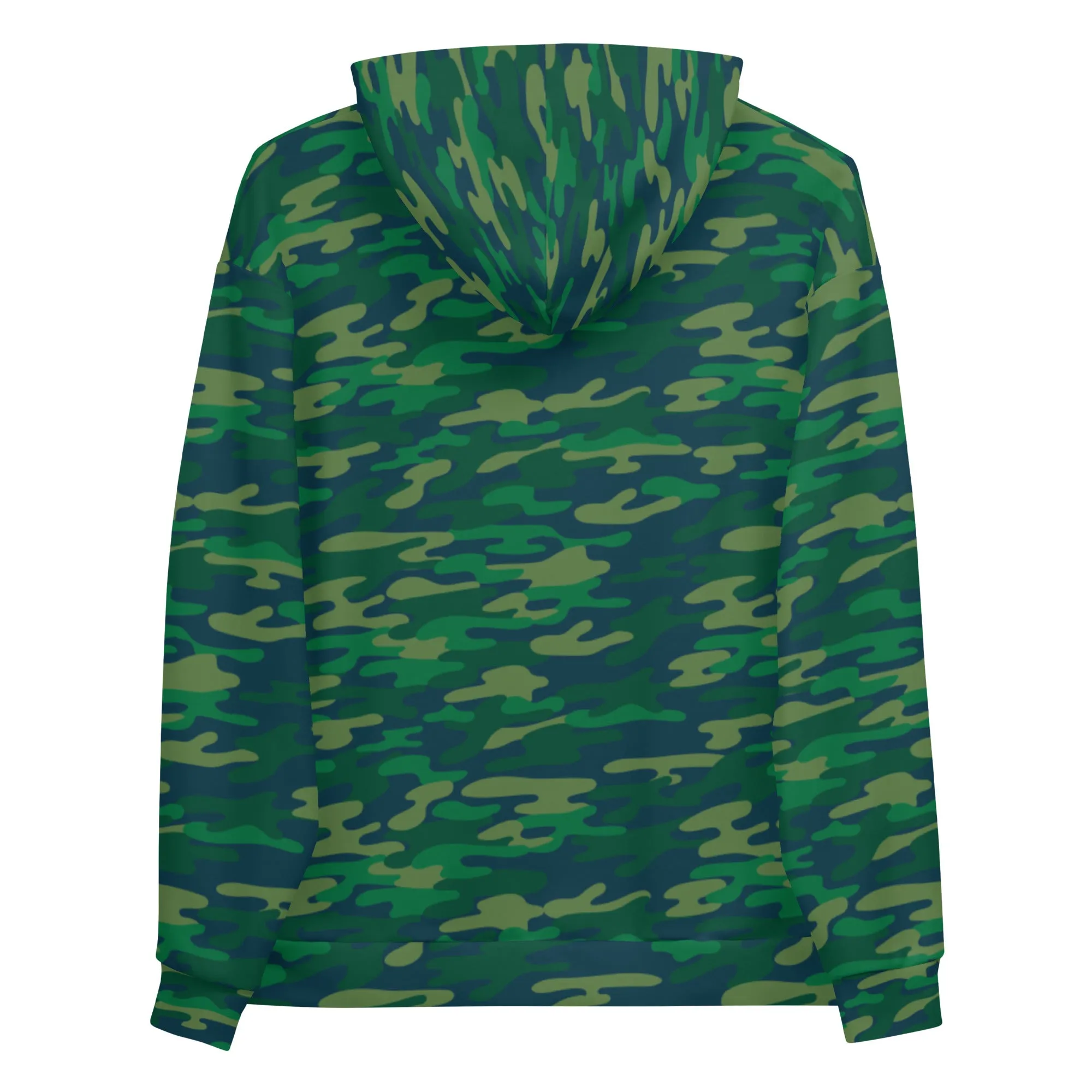 Green Camouflaged Print Unisex Hoodie, Camouflaged Army Military Print Best Men's or Women's Hoodies - Made in USA/EU/MX