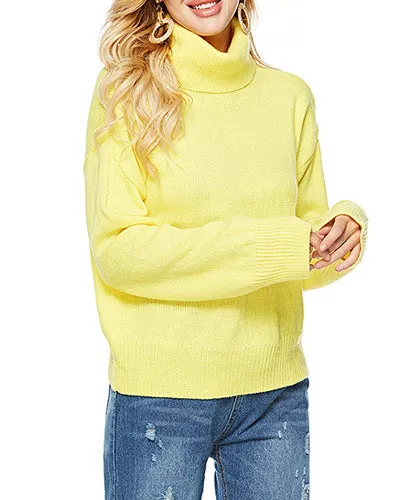 High Neck Thick Long Sleeve Sweater