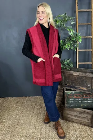 Jolanda Gilet Red