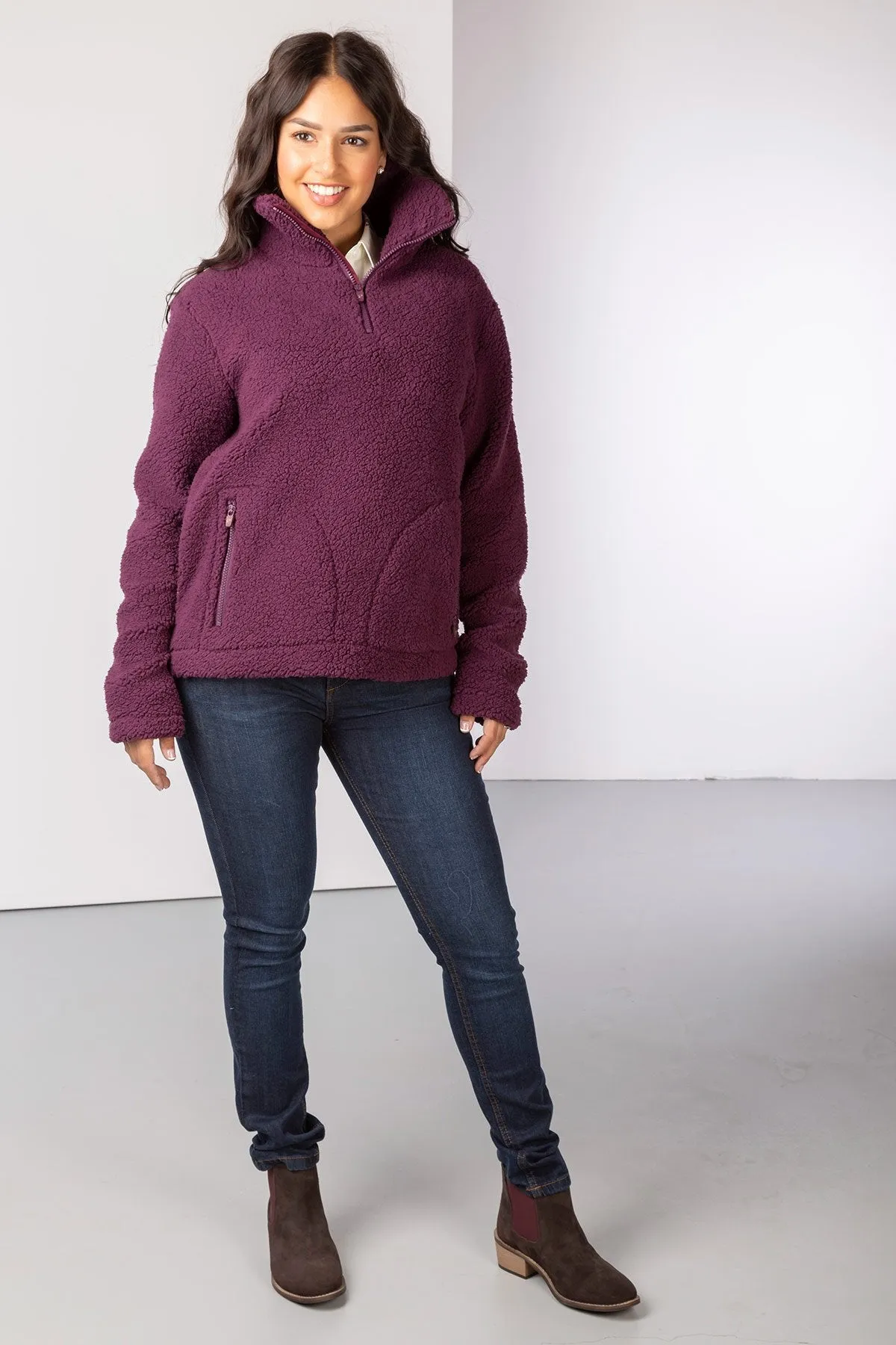 Ladies Overhead Sherpa Fleece - Etton