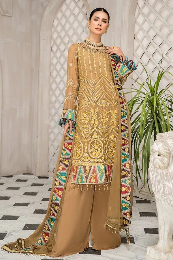 Latest Party Wear Kameez Salwar in Beige Shade #PF352