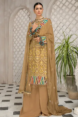 Latest Party Wear Kameez Salwar in Beige Shade #PF352