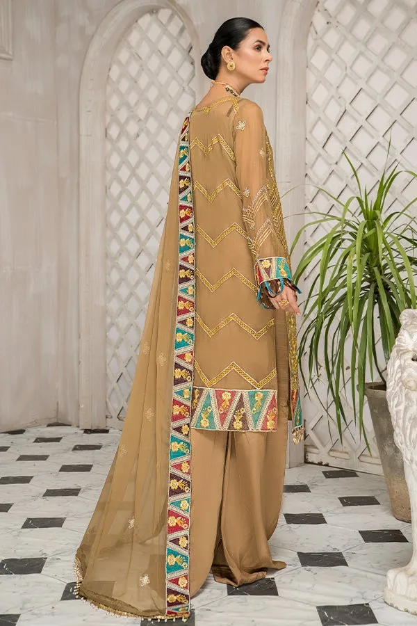 Latest Party Wear Kameez Salwar in Beige Shade #PF352