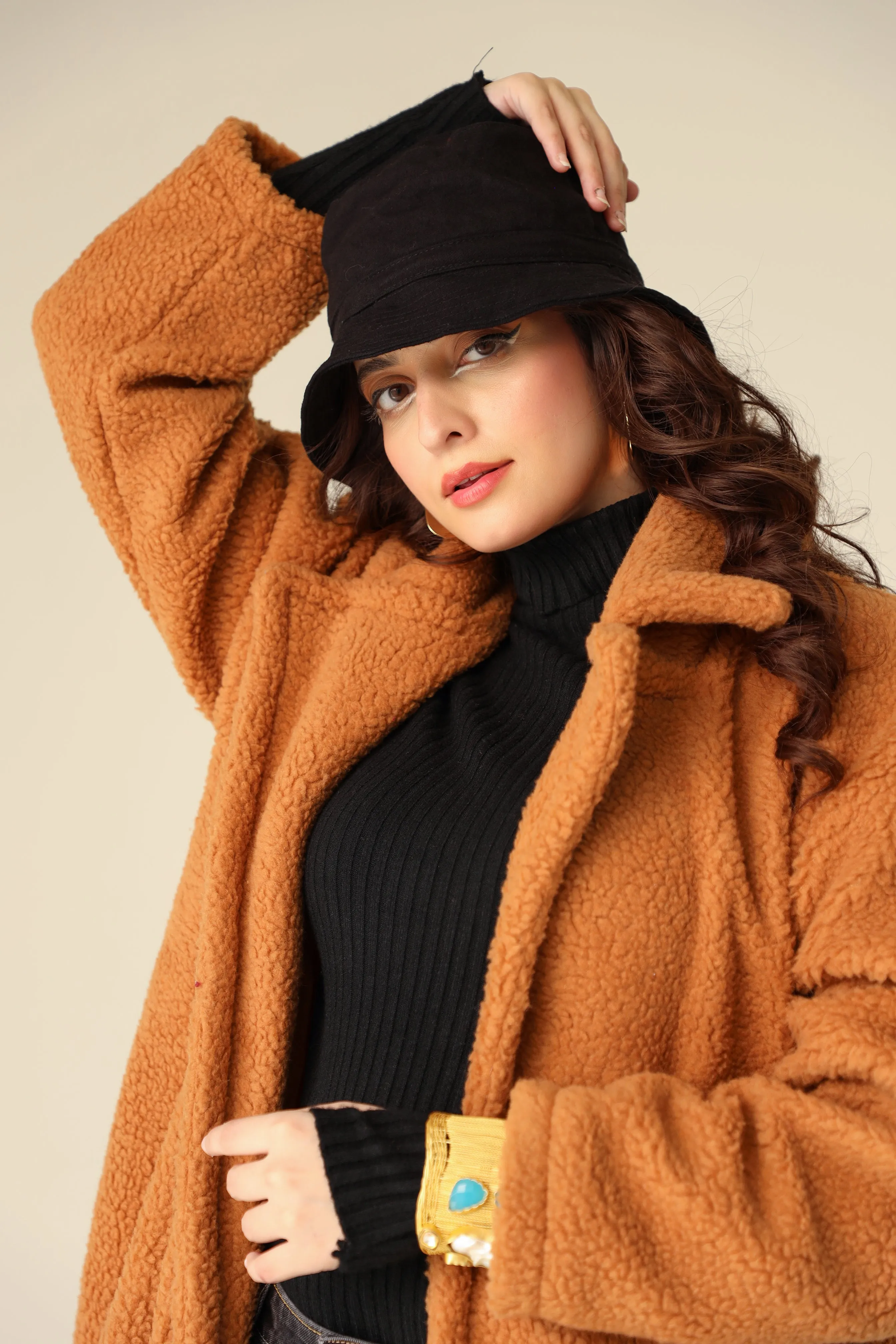 Lillian Teddy Tan Coat