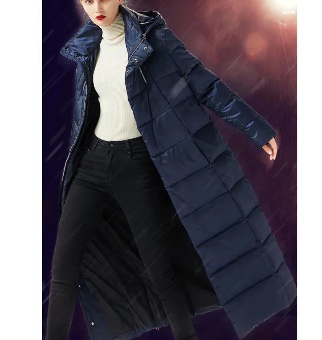 Long Hooded Women Loose Winter Jacket Winter Women Down Coat BC1008