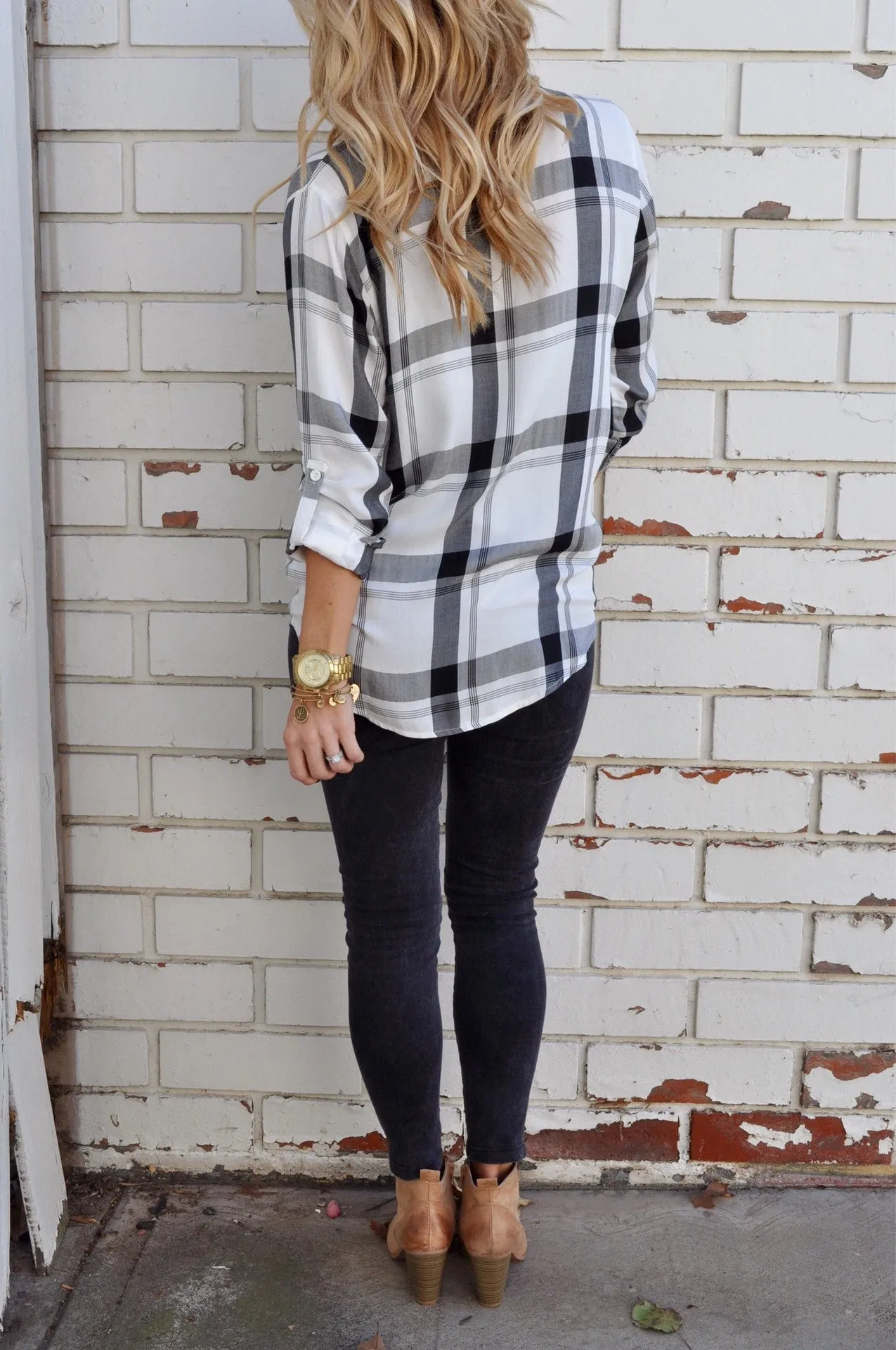 Long Sleeve Plaid Shirt