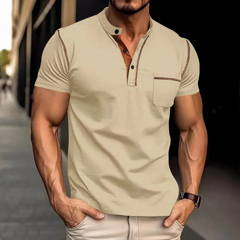 Mens Polo Shirts Short-sleeved Quick-dry Casual Confortable Polo Shirt