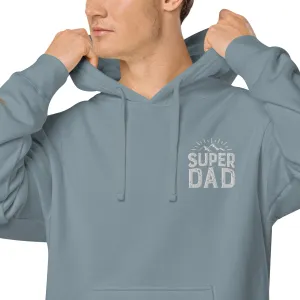 Mountain Top Super Dad Unisex Pigment-Dyed Hoodie