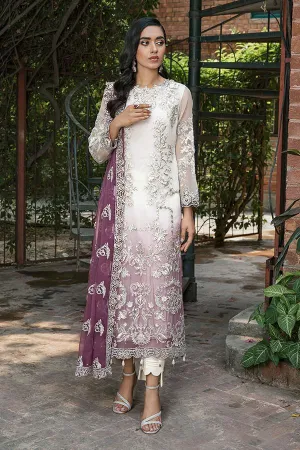 Pakistani White Chiffon Dress Party Wear 2021 #PF134