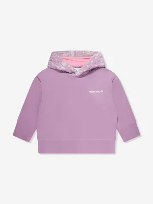 Palm Angels Girls Astro Paisley Hoodie in Purple