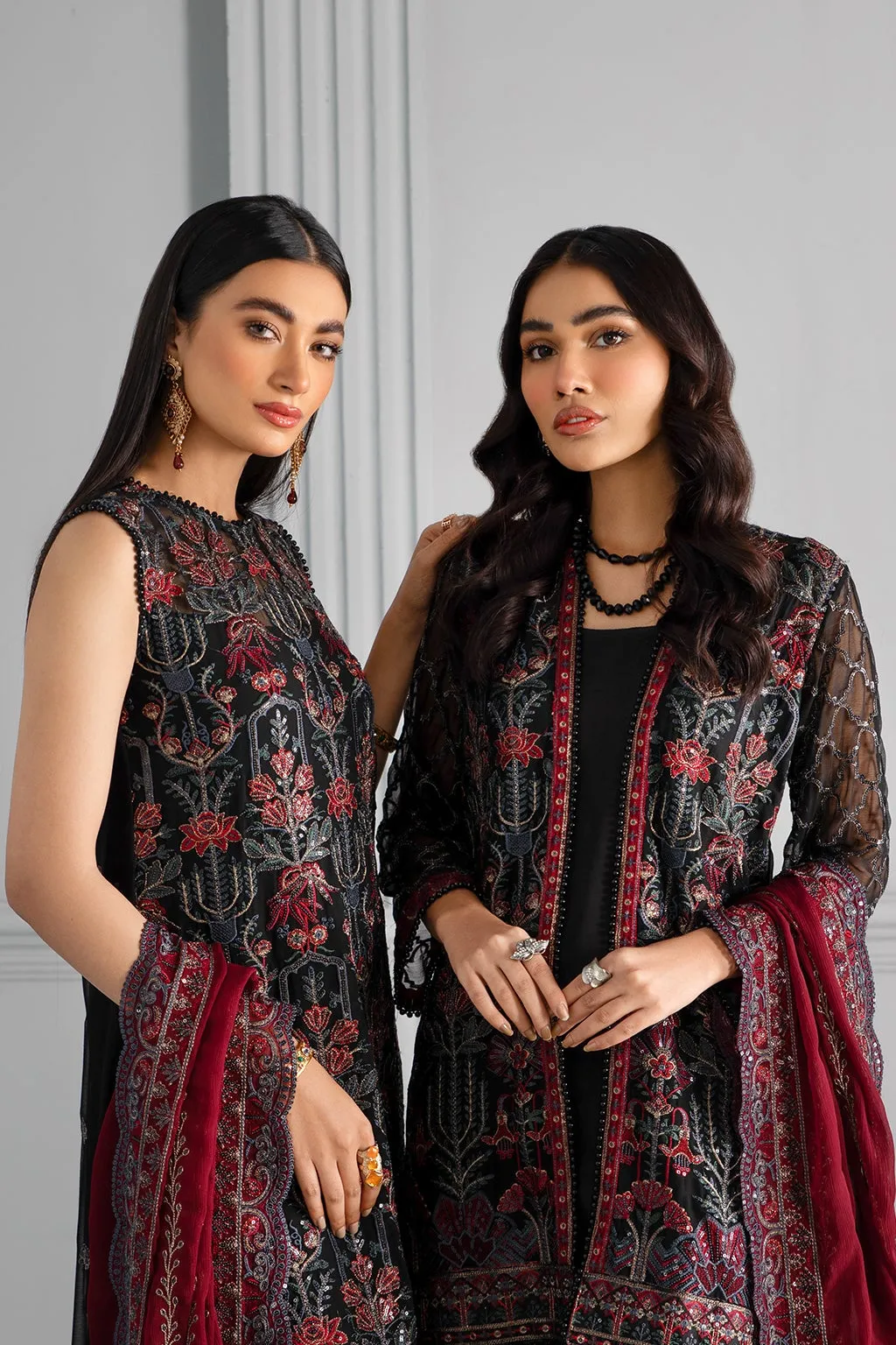 Party Wear Black Dress Pakistani by Designer #PF321