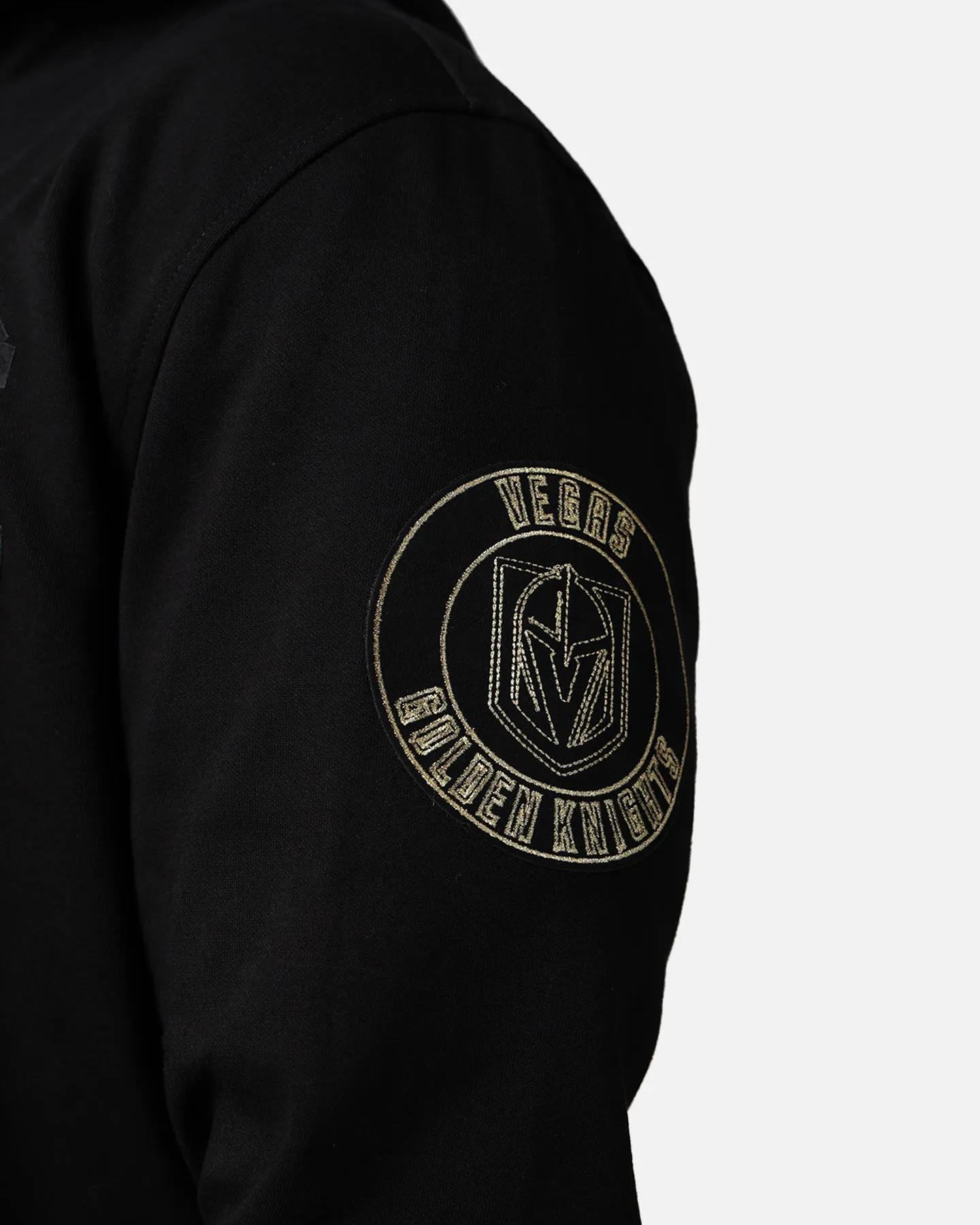 Pro Standard Vegas Golden Knights Black And White Hoodie Black