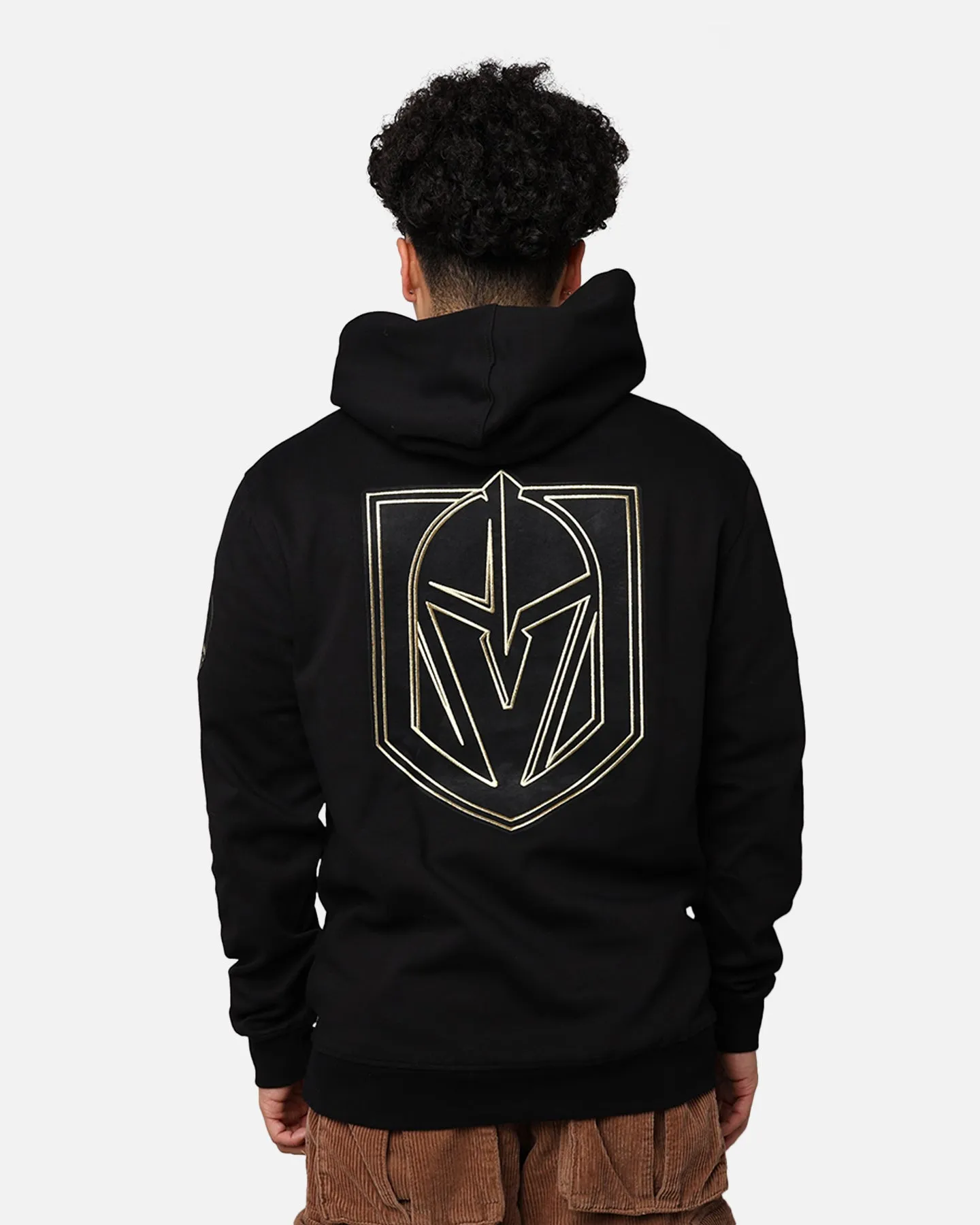 Pro Standard Vegas Golden Knights Black And White Hoodie Black