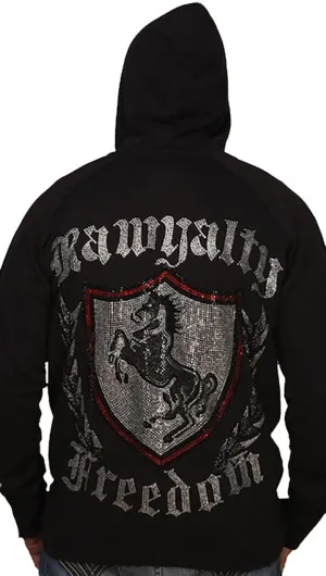 Rawyalty Stallion Hoodie in Black