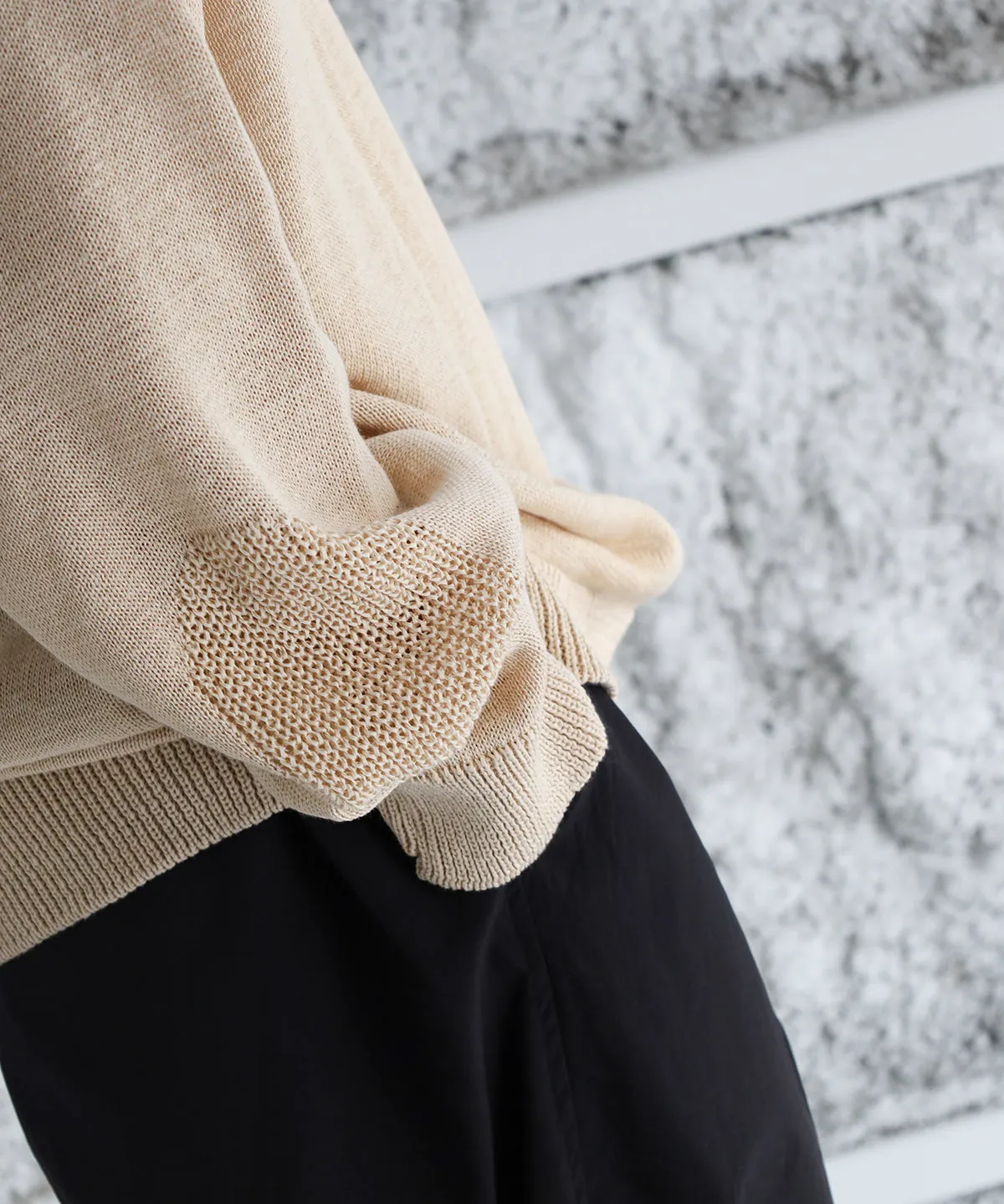 Rebuild Cotton Knit Pullover - Blanc YM