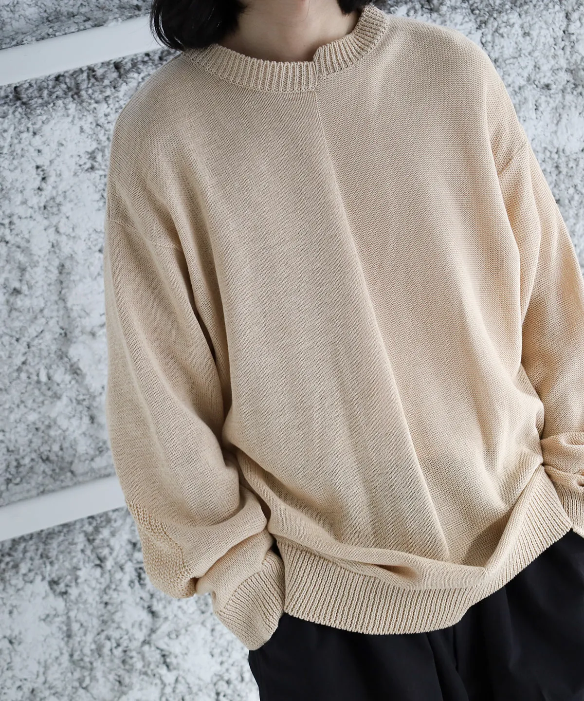 Rebuild Cotton Knit Pullover - Blanc YM