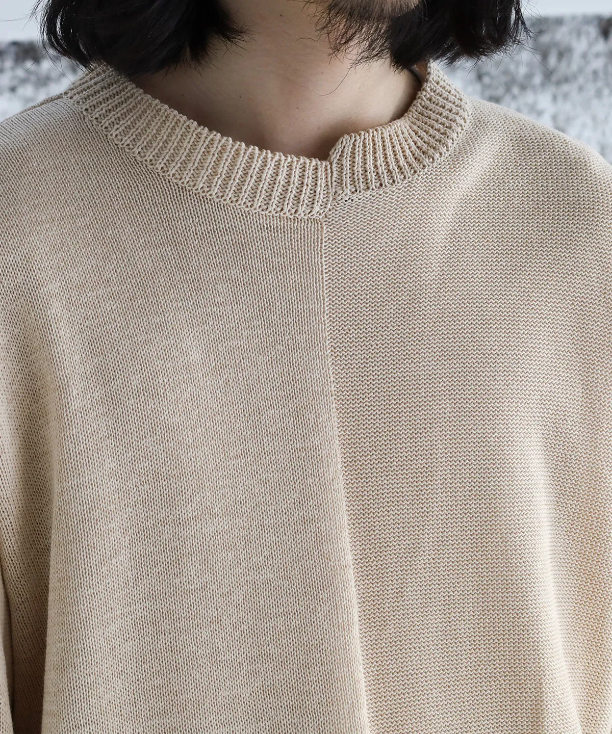 Rebuild Cotton Knit Pullover - Blanc YM