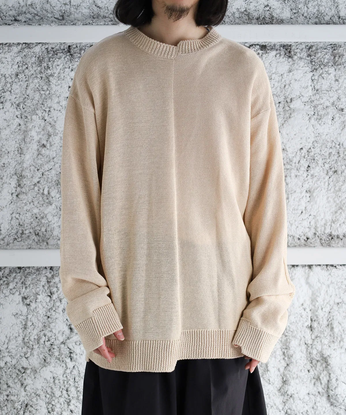 Rebuild Cotton Knit Pullover - Blanc YM